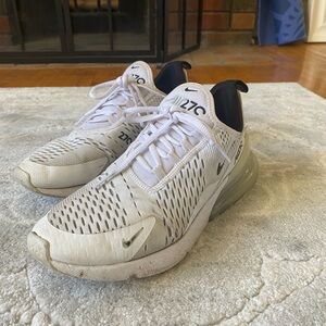 White Nike AirMax 270 Running Shoes